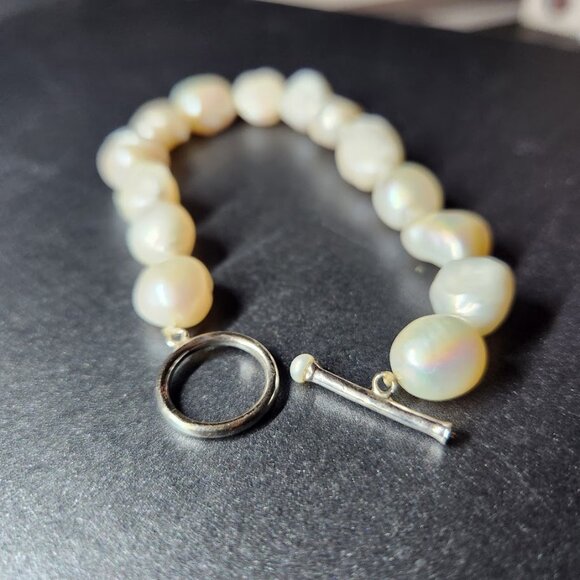 NEW Cultured Pearl Bracelet Jewelry Gift Pearls Stocking Stuffer Christmas Gift - Picture 2 of 4